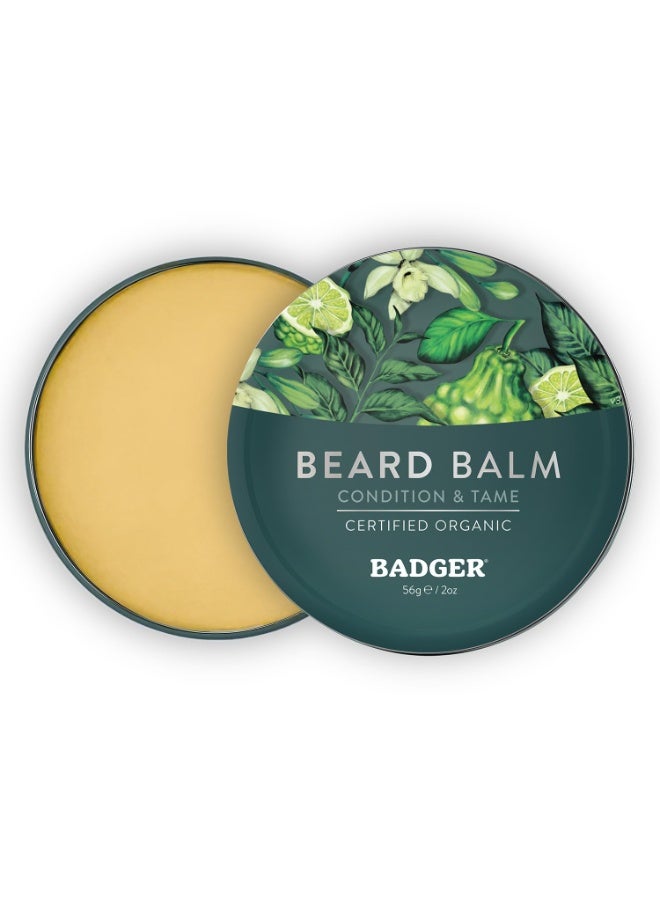 Badger Badger Organic Beard Balm - Leave-In Conditioner, Styling & Moisturizing Treatment for Facial Hair & Mustache, 2 oz  - Image 3