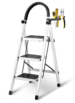 3step ladder white