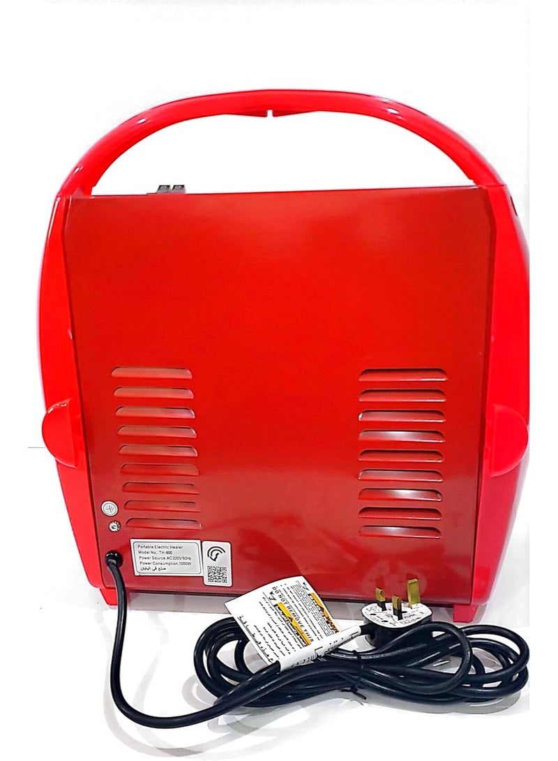 Electric Heater Japanese 1000W - Safe Valve, Protective Mesh, Comfortable Handle, 220V - Image 4