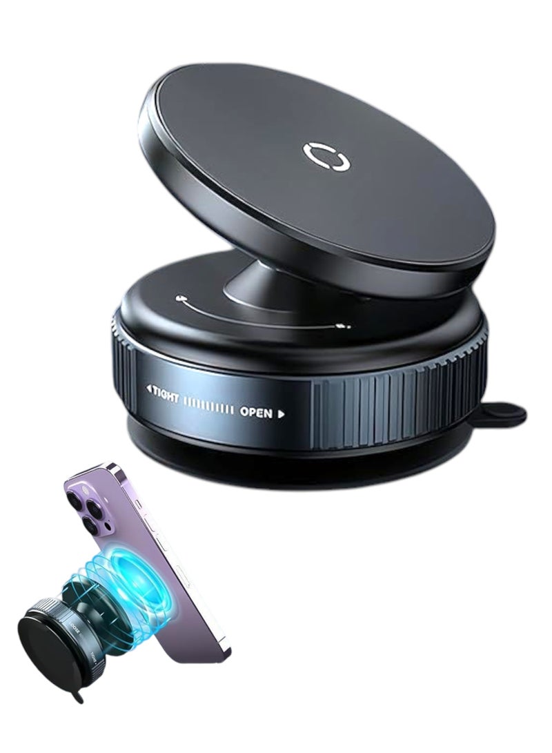 فيندكس حامل هاتف مغناطيسي قابل للدوران، حامل هاتف للسيارة بزاوية 360 درجة مع كوب شفط مفرغ، حامل عالمي للهواتف الذكية للأسطح الملساء K009 - Image 1