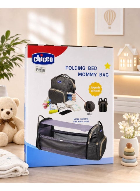 Chicco Multi-Function Baby Diaper Bag with Foldable Baby Bed