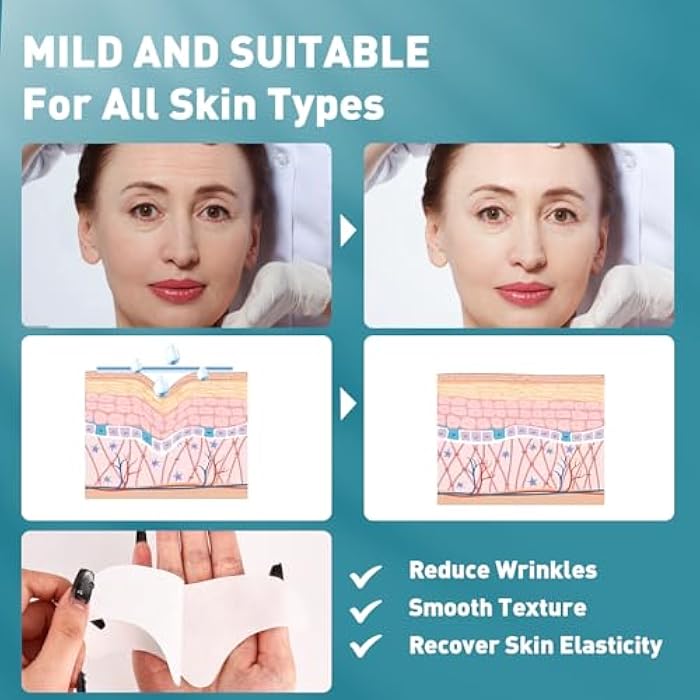 YHOVID 28 Pcs Forehead Wrinkle Patches - Anti Wrinkle Facial Patches with Collagen and Vitamin E for Face Overnight to Smoothing Fine Frown Lines & Wrinkles Treatment - Image 5
