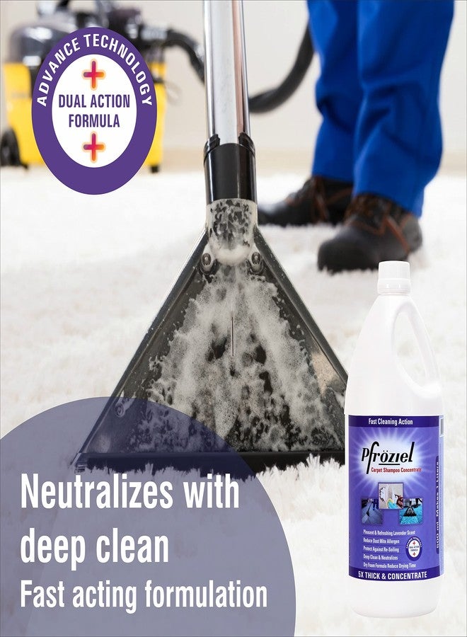Pfroziel CARPET, SOFA & FABRIC UPHOLSTERY CLEANER LIQUID/SHAMPOO CUM DISINFECTANT CONCENTRATE For Remove tough stain, Spots, tea marks I Biodegrables - Image 4