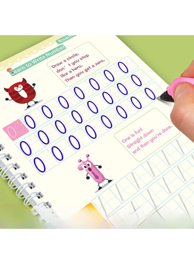 Small English Version 3-6 Years Old Children's Groove Copybook Primary School Student Pen Control Training Book Full English Hard Pen Practice Copybook - Image 3