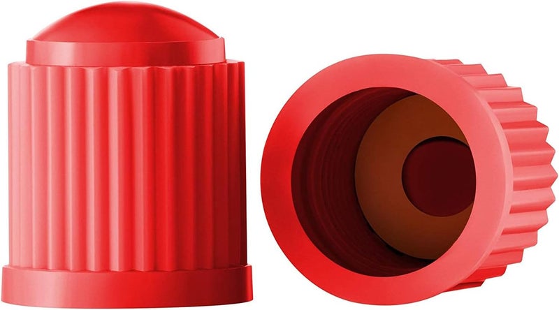TPMSCENTER Red Plastic Tire Valve Stem Caps (10-Pack) - Image 1