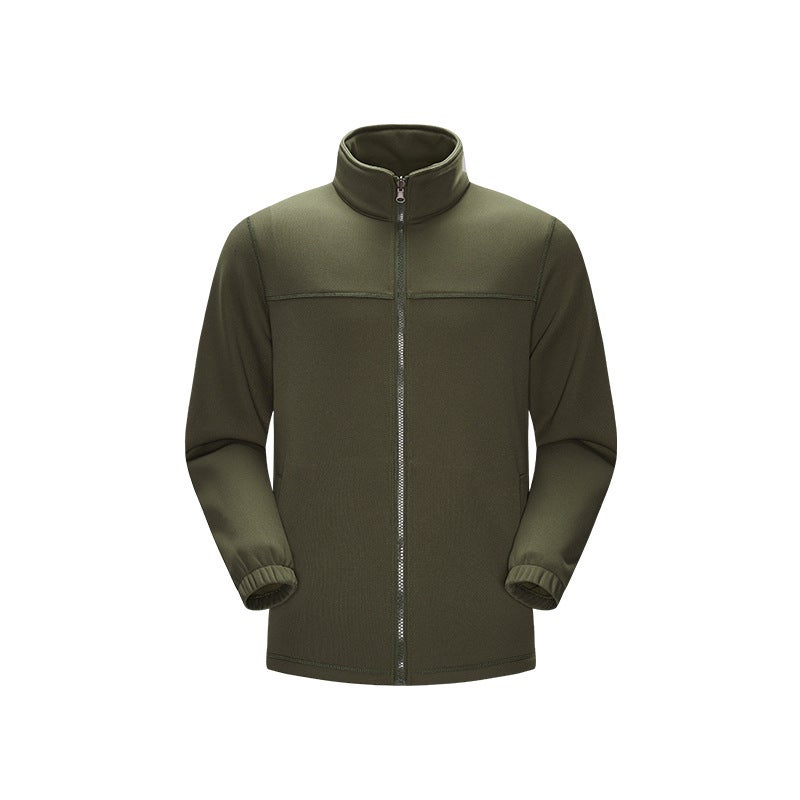 Generic Three-in-one assault suit mens autumn and winter outdoor mountaineering suit functional style tooling color matching hooded jacket jacket jacket liner Military color polar fleece liner