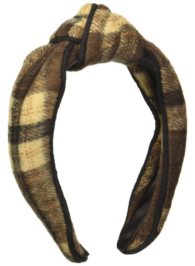 mud pie Women'S Plaid Headband Brown One Size