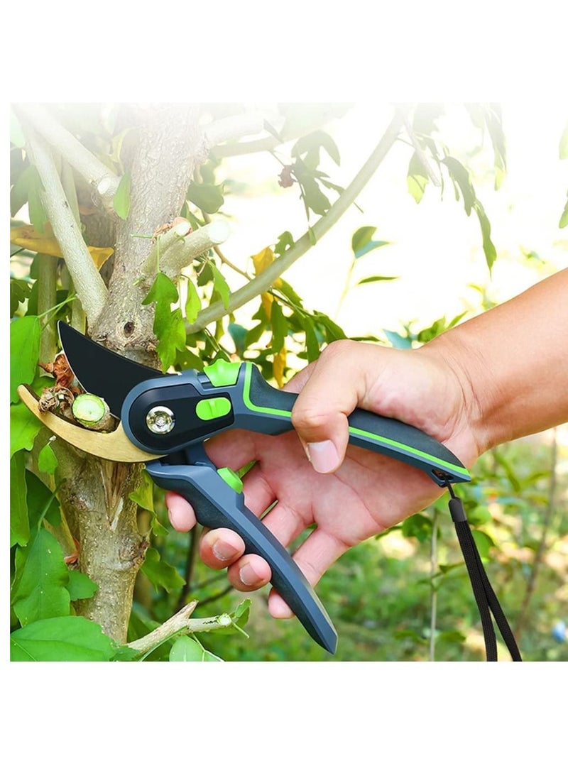 KASTWAVE - Garden Pruners, Rust Proof Heavy Duty Gardening Scissors, Bypass Pruning Shears for Gardening, Stainless Steel Sharp Pruner Secateur - Image 1