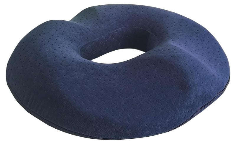 Donut Pillow Large Seat Cushion Coccyx Sciatica Pregnancy for Sitting Tailbone Pain Car Seat Cushions Blue - Image 1