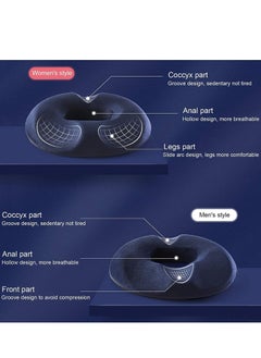 Generic Donut Pillow Large Seat Cushion Prostate Coccyx Sciatica Pregnancy for Sitting Tailbone Pain Car Seat Cushions Blue  - Image 3