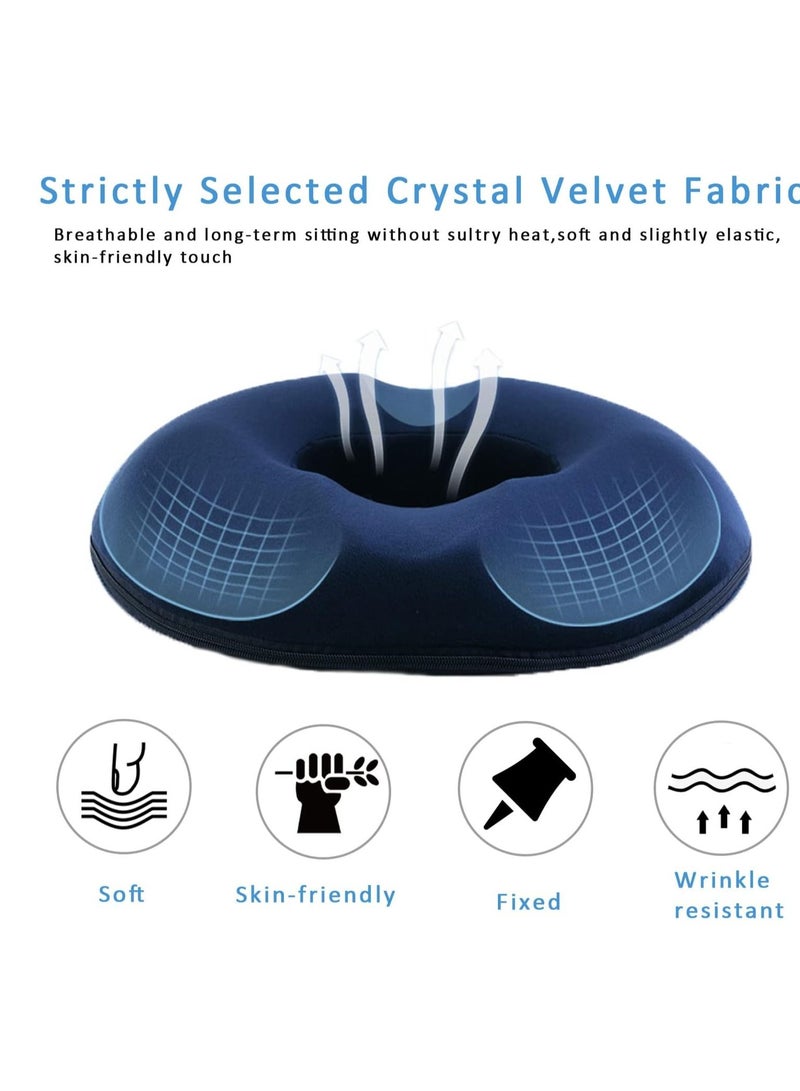 Donut Pillow Large Seat Cushion Coccyx Sciatica Pregnancy for Sitting Tailbone Pain Car Seat Cushions Blue