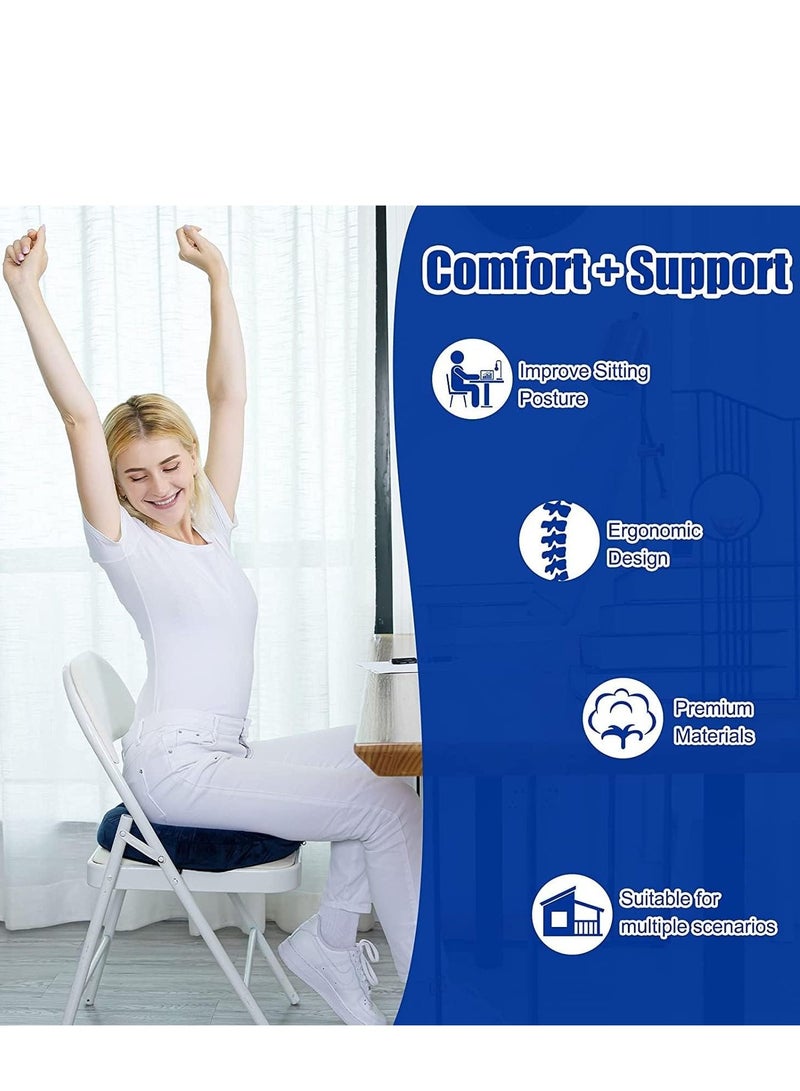 Donut Pillow Large Seat Cushion Coccyx Sciatica Pregnancy for Sitting Tailbone Pain Car Seat Cushions Blue