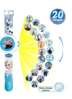 JOLLITY LLC Elsa Anna Frozen Watch with Projector 20 Figures Electronic Projection Children Girls 23 cm Birthday Gift  - Image 1