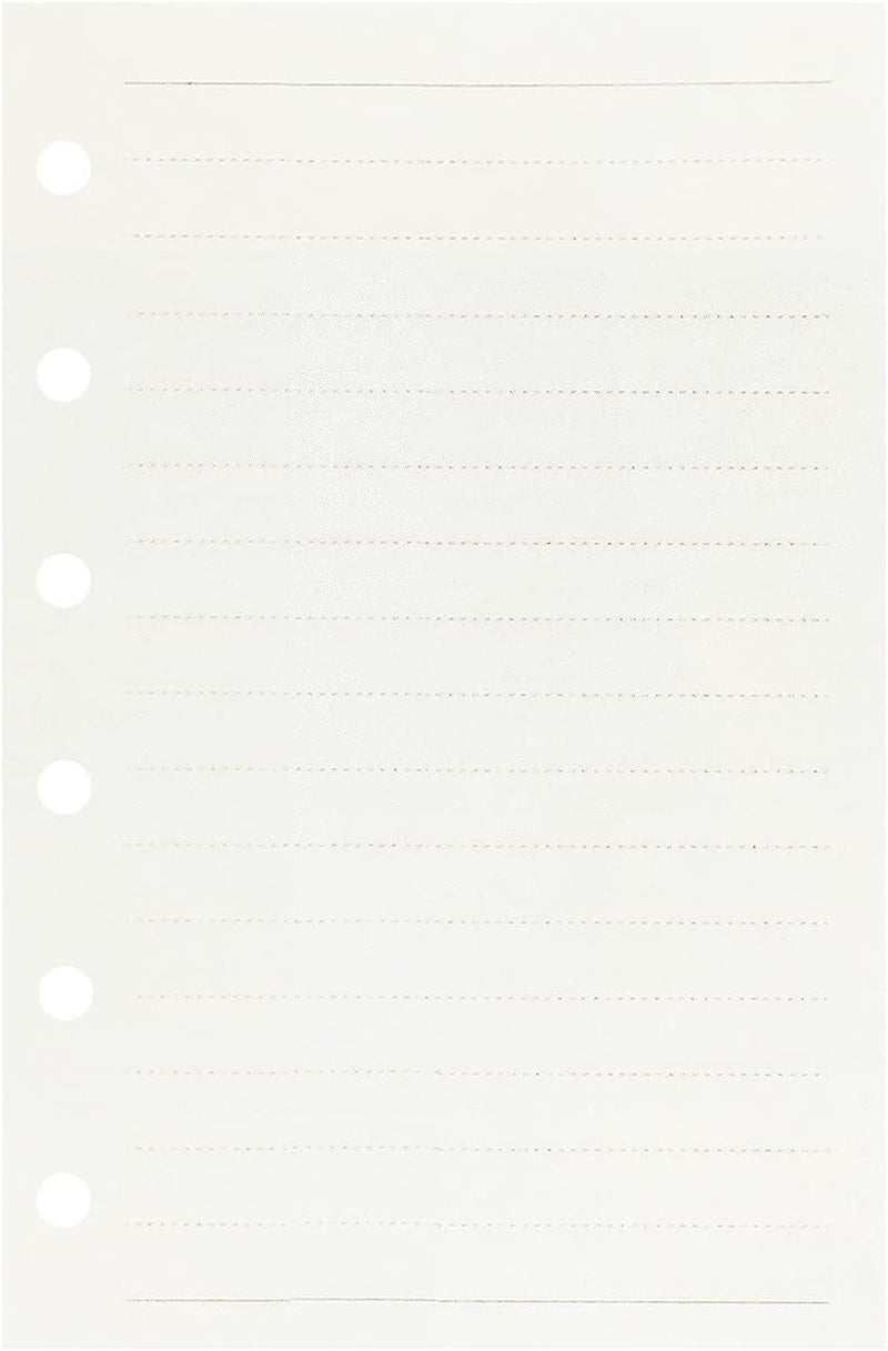 Zelten 3 Pack A7 135 Sheets/270 Pages Lined Loose Leaf Punched Paper Refills Paper for 6 Hole Binder Personal Organizer Diary Notebook Refillable Planner - Image 2
