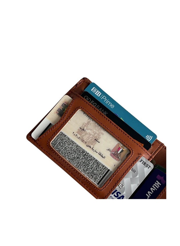 Slim Wallet With Genuine leather Material - Camel - pzsku/ZC364181440A0734F3F1EZ/45/_/1730899481/71c2621f-367e-4433-b931-55e67903dca4