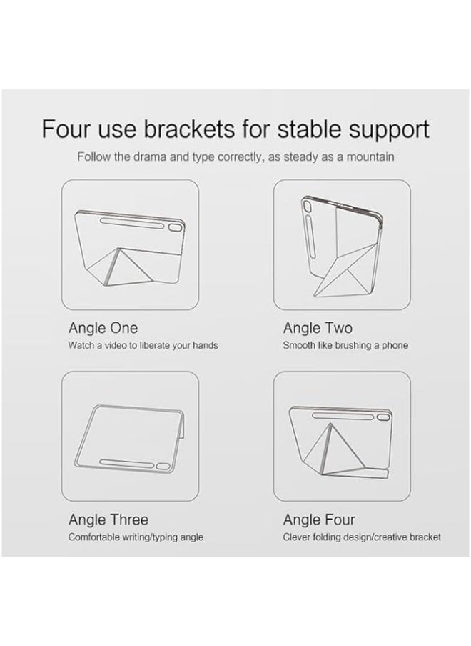 general Fold Magnetic Case Compatible with Samsung Galaxy Tab S9 FE Plus 2023 12.4 inch Tablet Case with Pen Slot Leather Shell Sleep Wake-Up - Image 3