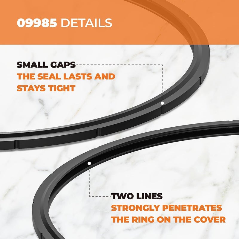 Pokin 09985 Pressure Canner Sealing Ring Repalcement for Presto 01751 01781 01784 01745 01755 01782,Pressure Rubber Ring Fits for Presto 16 18 23 Qt Cooker,Pressure Cooker Parts & Accessories - Image 2