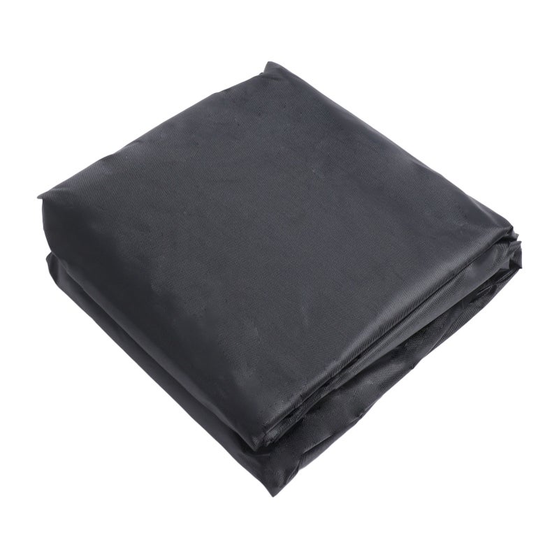 Outdoor Chair Cover Black Oxford Cloth Waterproof Wind Dust UV Proof Furniture Cover with Buckle Adjustable Drawstring - Image 2