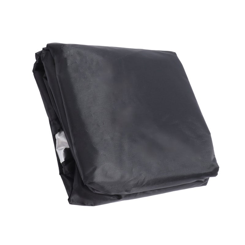 Outdoor Chair Cover Black Oxford Cloth Waterproof Wind Dust UV Proof Furniture Cover with Buckle Adjustable Drawstring - Image 5