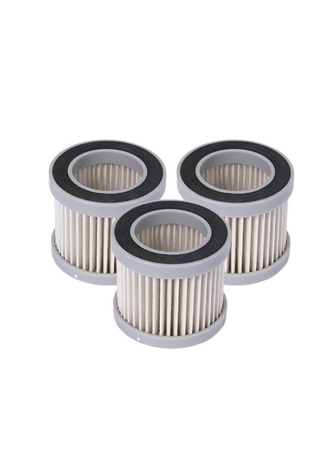 NIBEMINENT 3-Piece Mites Dust Vacuum Cleaner Filter Set PAS0185-1zxc Black/Grey/White  - Image 1