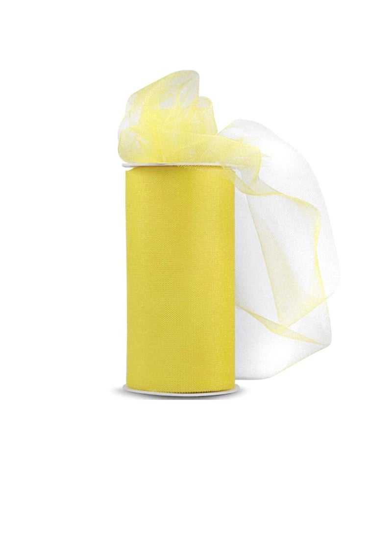 Expo Expo Shiny Tulle 6 inch x 24 yard Spool Yellow  - Image 1
