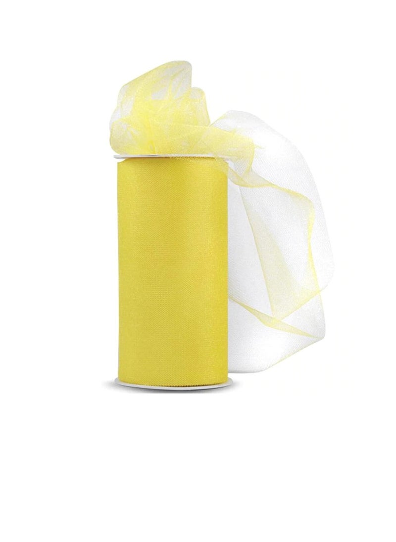 Expo Expo Shiny Tulle 6 inch x 24 yard Spool Yellow  - Image 3