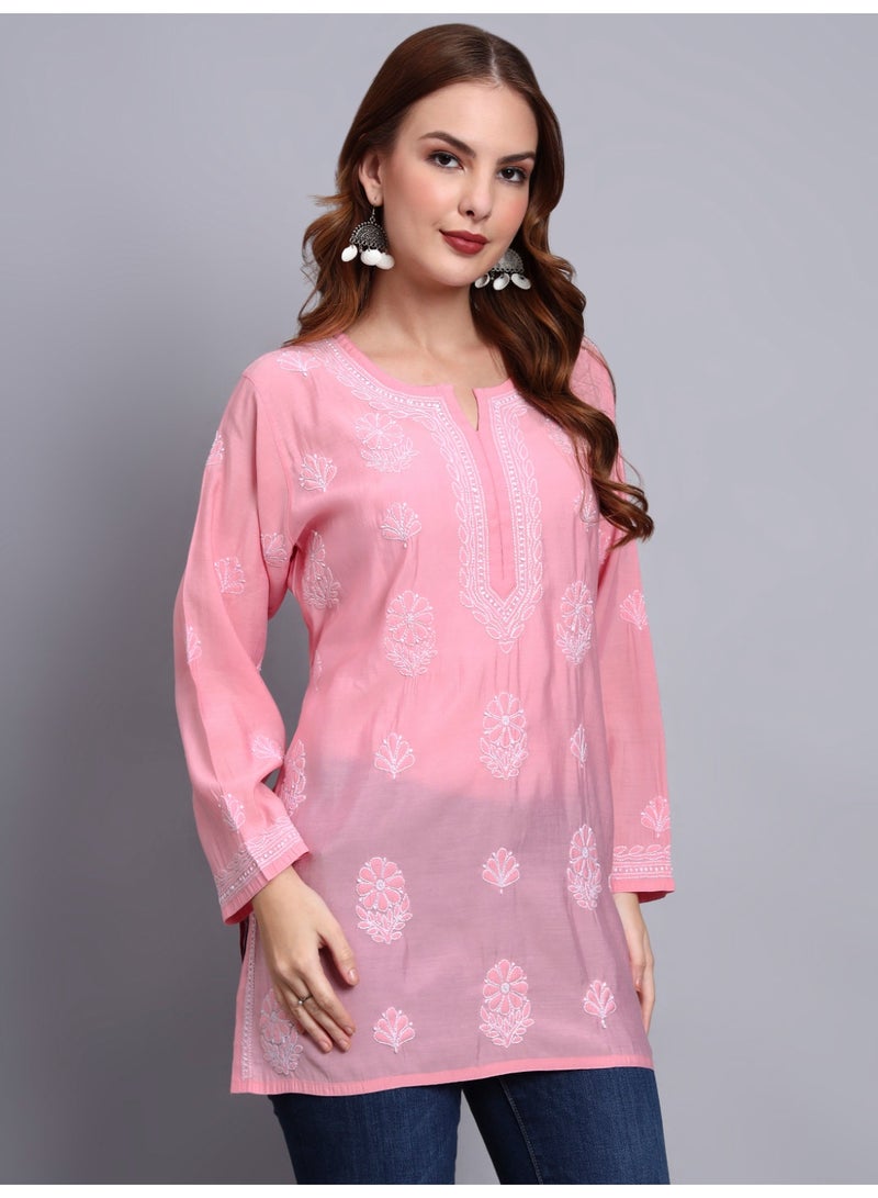 الايا كرتي شانديري مطرزة يدوياً بشيكانكاري - Image 3