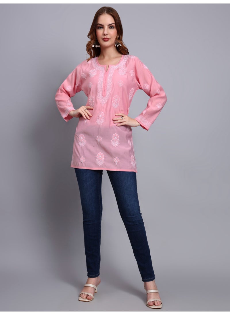 الايا كرتي شانديري مطرزة يدوياً بشيكانكاري - Image 5