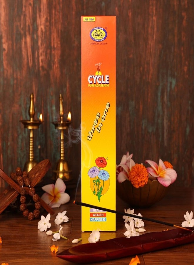Cycle Three in One Agarbatti | A Divine Blend of Three Fragrances 100 GM - Image 1