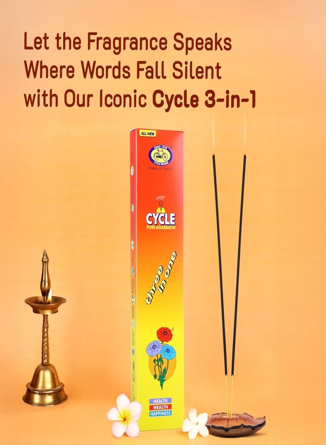 Cycle Three in One Agarbatti | A Divine Blend of Three Fragrances 100 GM - Image 3