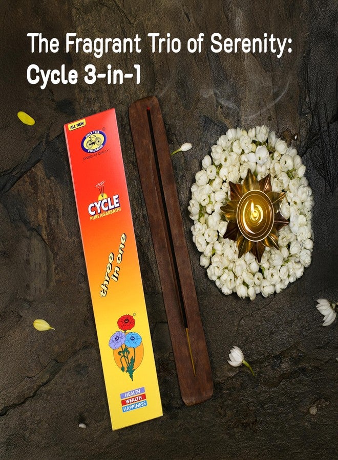 Cycle Three in One Agarbatti | A Divine Blend of Three Fragrances 100 GM - Image 2