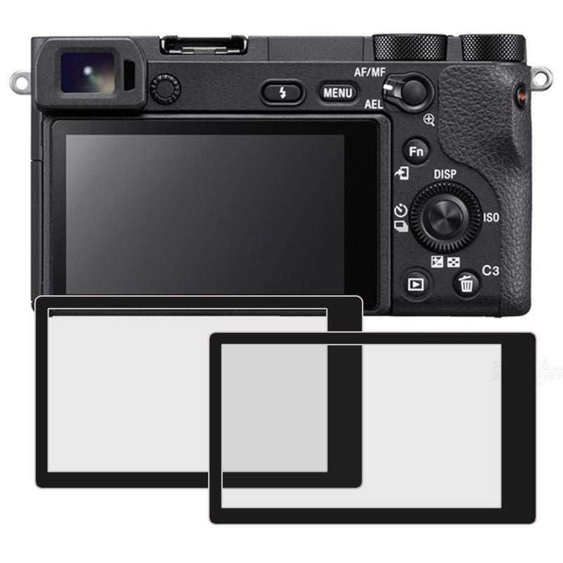 PCTC Screen Protector for Sony a6500 Perfect Fit, Tempered Glass Screen Protectors Compatible for Sony DSLR Alpha A6400 A6500 A5100 ILCE-6500 ILCE-6500KIT 2 Packs - Image 1