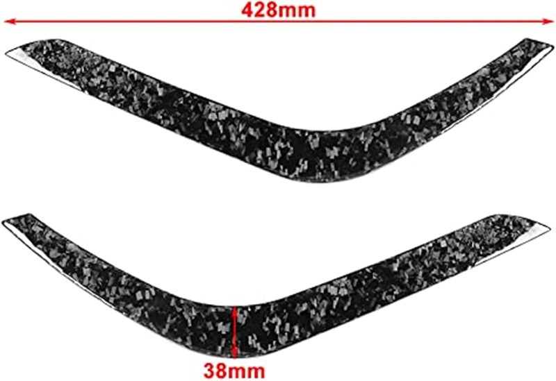 QASULER Carbon Fiber Headlight Eyelid Trim for Toyota Tundra - Image 5
