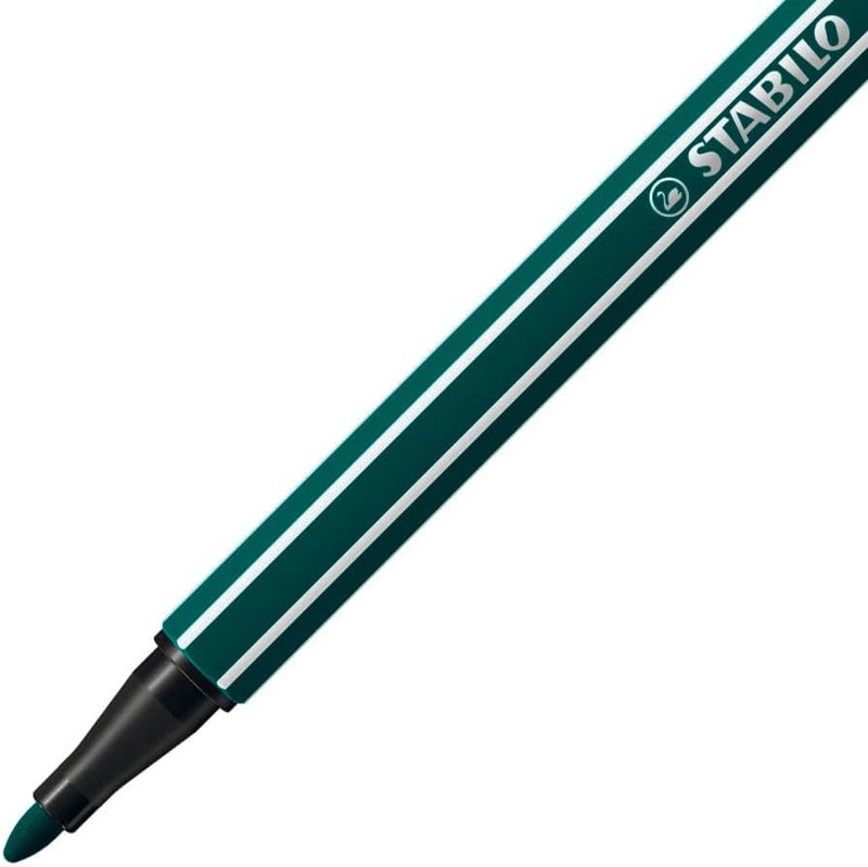 STABILO Pen 68 Premium FibreTip Pen ARTY Tin of 40 Assorted colors - Image 5