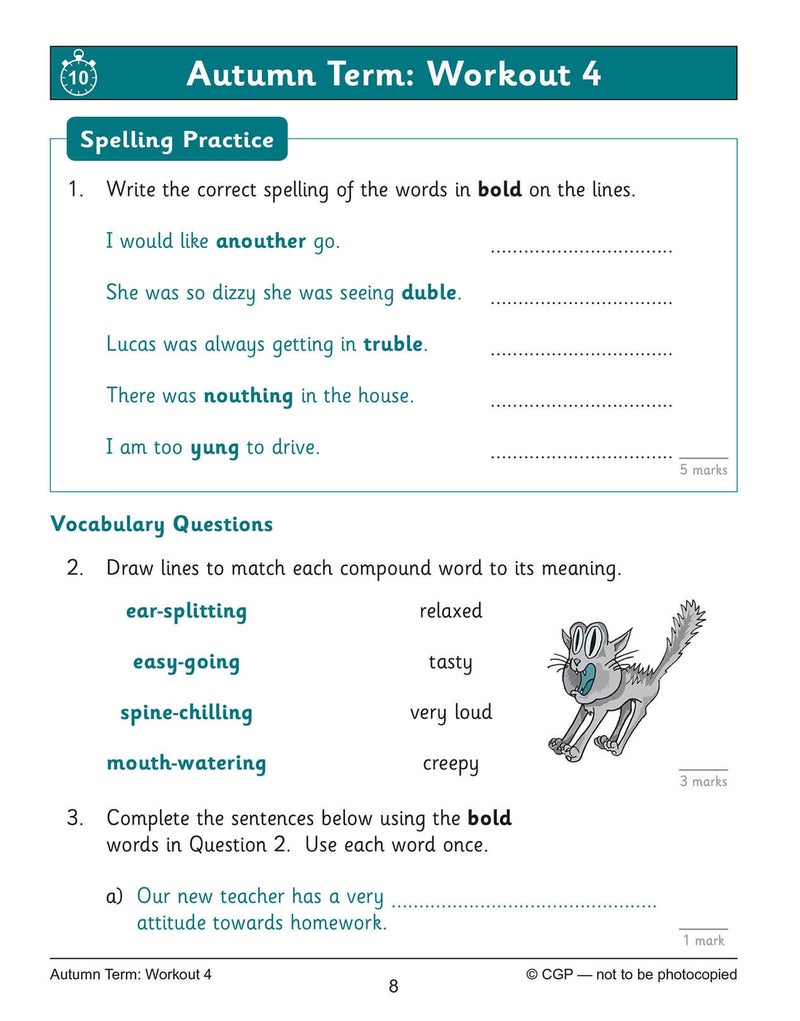 Ks2 English 10Minute Weekly Workouts Spelling And Vocabulary Year 5 - Image 4