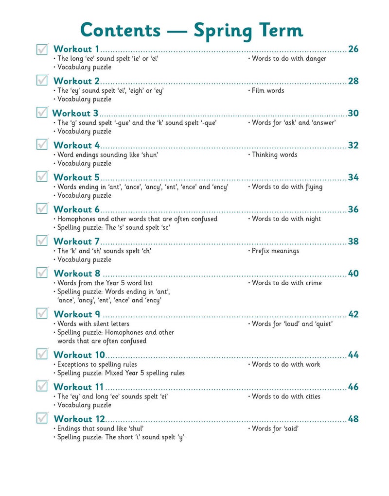 Ks2 English 10Minute Weekly Workouts Spelling And Vocabulary Year 5 - Image 2