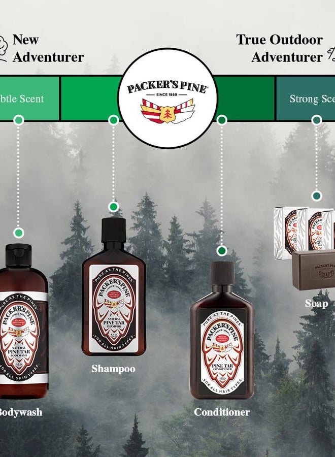 Packer's Pine شامبو القطران | مصنوع في الولايات المتحدة بمكونات نشطة طبيعية بالكامل | شامبو لفروة الرأس الجافة والحكة | خالي من البارابين والكبريتات (عبوة من 1) - Image 4
