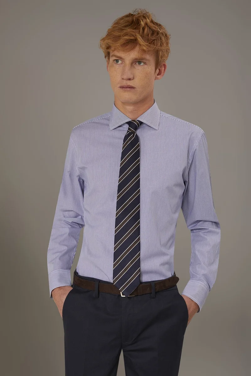 دوبل غانغر Classic shirt - White/Blue