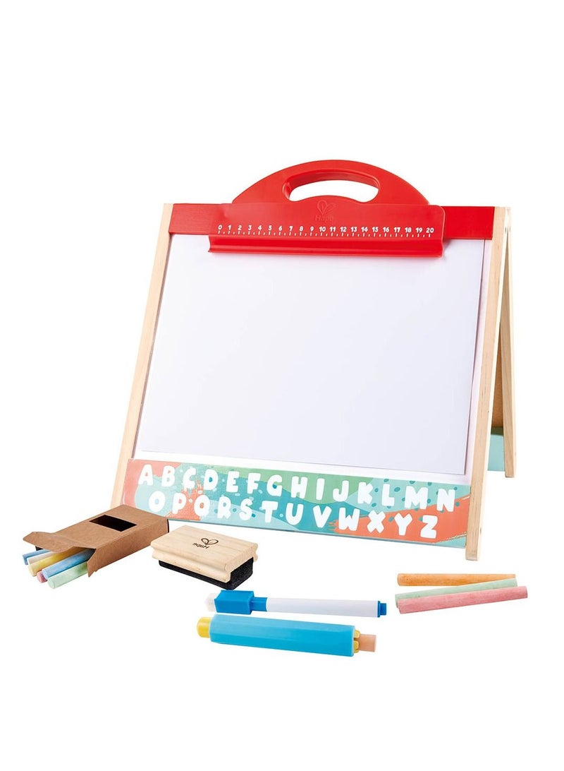 هيب Hape - مخزن منضدية مزدوج الجانب قابل للطي و Go Easel - Image 1