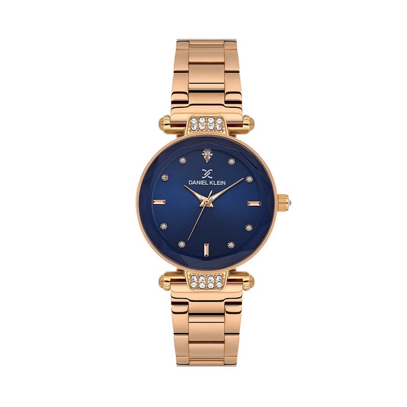 DANIEL KLEIN Premium Rose Gold Stainless Steel Watch for Women DK.6.14132-6 - Image 1