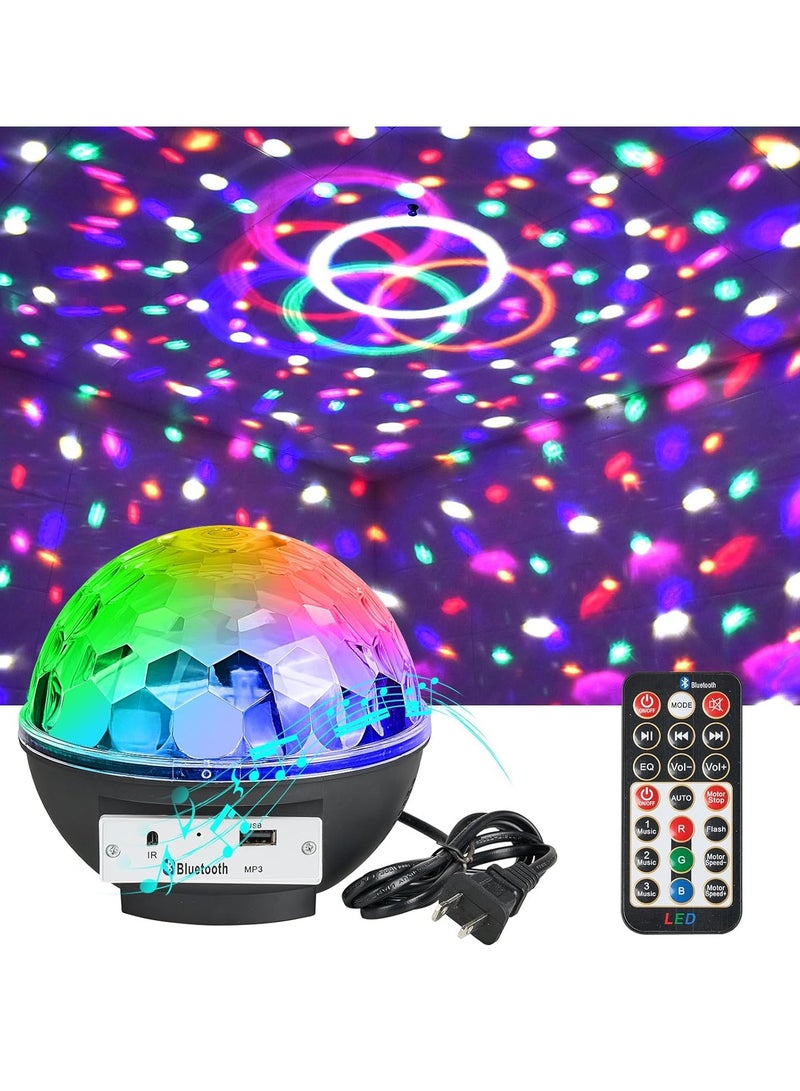 يلا جوي Disco Ball Light Speaker with Remote Control DJ Lighting and Bluetooth, 6 Light Colors, Large Size Magic Stage Party Strobe Light for Club Decoration, Home Dance, Room Decoration - Image 1