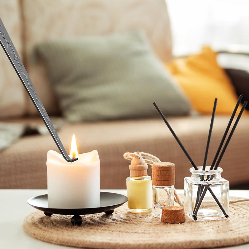 calary Candle Wick Trimmer, Candle Snuffer and Wick Dipper & Candle Accessory Set, 3 in 1 Candle Care Kit for Candle Lover (Black) - Image 5