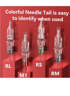 Wormhole Tattoo Wormhole Tattoo Cartridge Needles Long Taper 50pcs Assorted Disposable Tattoo Needle Cartridges Mixed 5RL 7RL 9RL 5RS 7RS 9RS 15M1 21M1 15RM 21RM Round Liner Shader Magnum Round Magnum - Packaging may vary  - Image 5