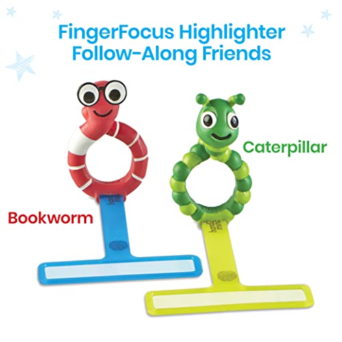hand2mind FingerFocus Highlighter Follow-Along Friends, Guided Reading Strips, Reading Tracker, Color Overlays for Dyslexia, ADHD Tools for Kids, Reading Classroom Supplies, Reading Accessories - Image 2