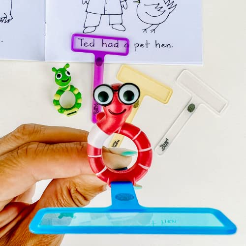 hand2mind FingerFocus Highlighter Follow-Along Friends, Guided Reading Strips, Reading Tracker, Color Overlays for Dyslexia, ADHD Tools for Kids, Reading Classroom Supplies, Reading Accessories - Image 3