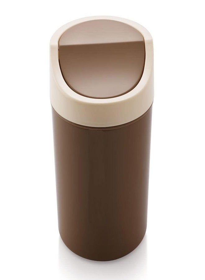 SBA PRIME Multicolor Plastic Swing Lid Dustbin – 2 Litre Round Garbage Bin with Push Lid for Home, Office & Kitchen - Image 5