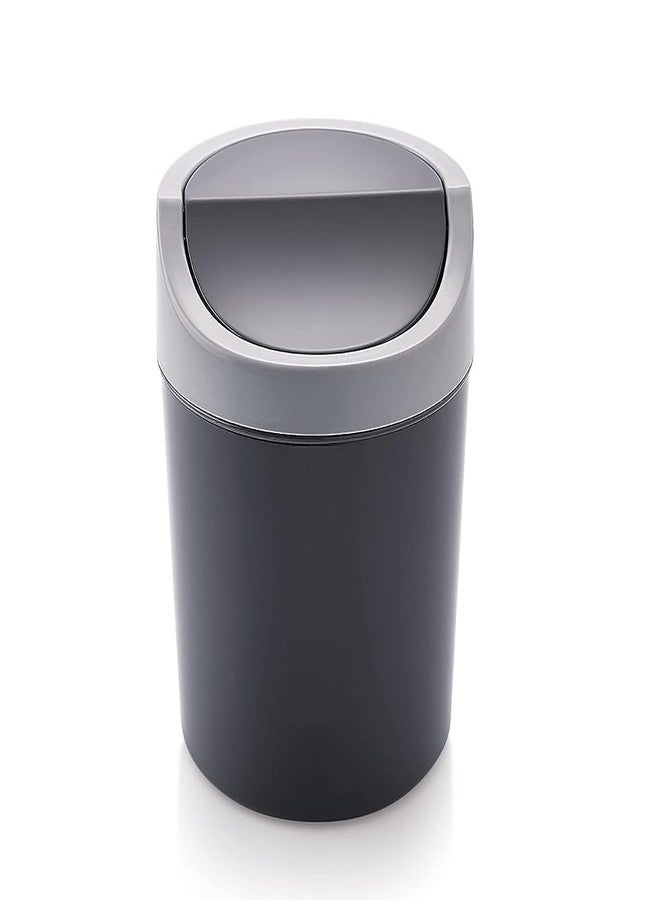 SBA PRIME Multicolor Plastic Swing Lid Dustbin – 2 Litre Round Garbage Bin with Push Lid for Home, Office & Kitchen - Image 1