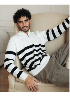 Striped Men Quarter Pullover - pzsku/ZC3650588BBCA66CF786EZ/45/_/1740586604/3f4d9734-4202-4f83-96b0-c50a18f1ffa9