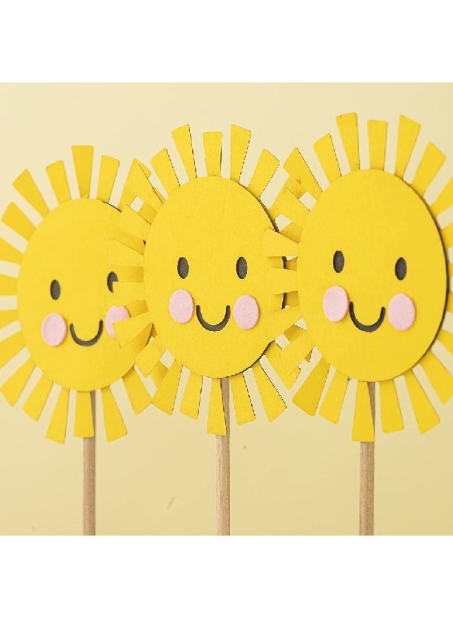 ThePartyPopper Sunshine Cupcake Toppers  - Image 5