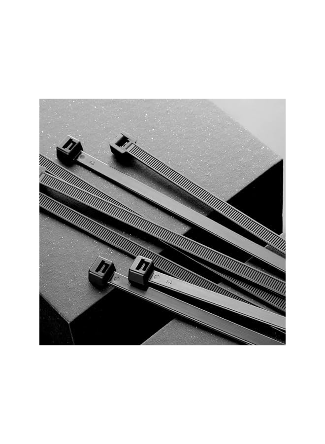PROMASS promass 1000 Pack of Black Cable Ties, 100mm x 2.5mm, 4" Tie Wraps - Self Locking Small Nylon Zip Ties for Home Office Garage and Workshop  - Image 5